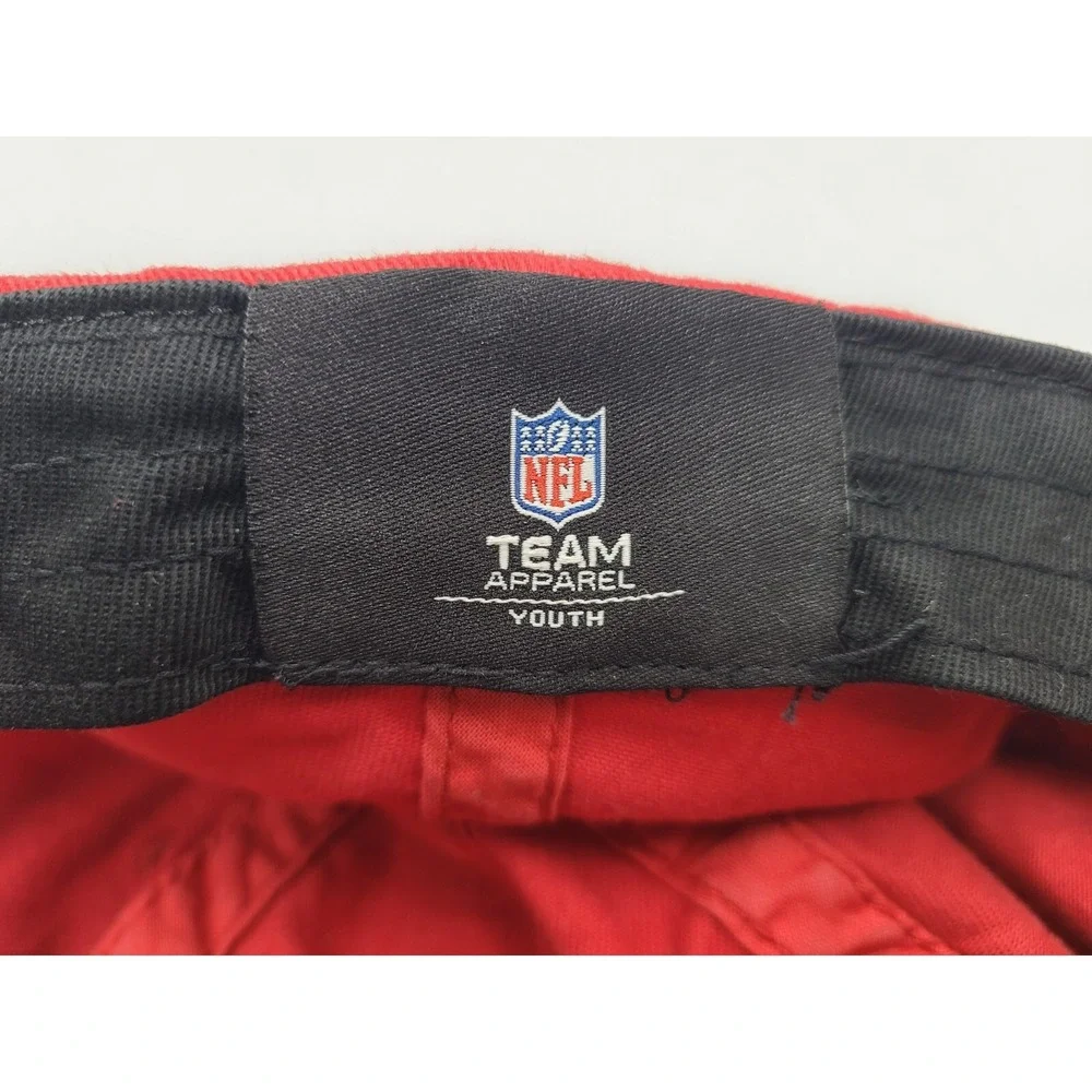 Youth Atlanta Falcons NFL Team Apparel Flex Fitted Hat Cap Boy Girl Football Red
